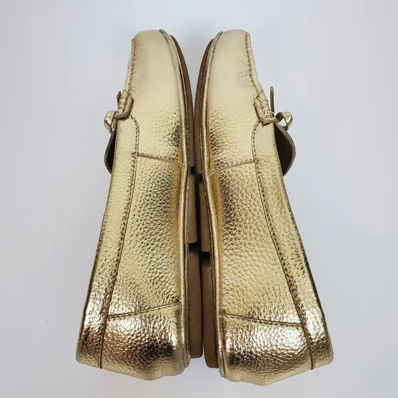 MICHAEL KORS Juliette Loafer Driving Moc Metallic Gold - Picture 5 of 12